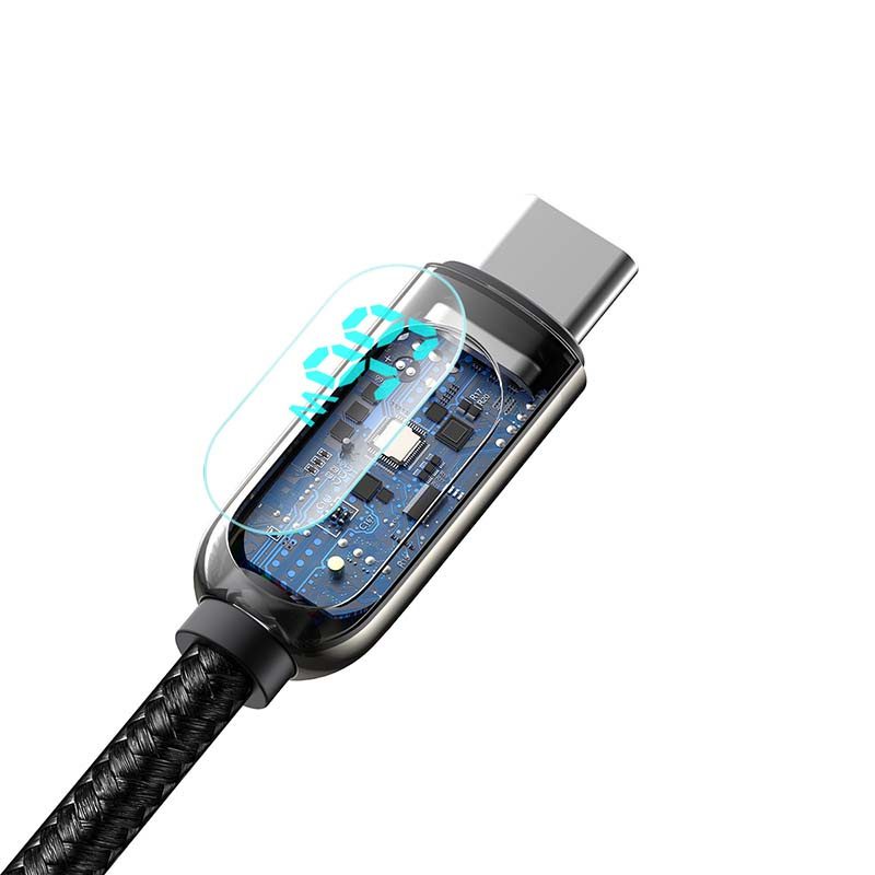 Baseus Display Cable USB to Type-C, 66W, 2m (black) - Image 4