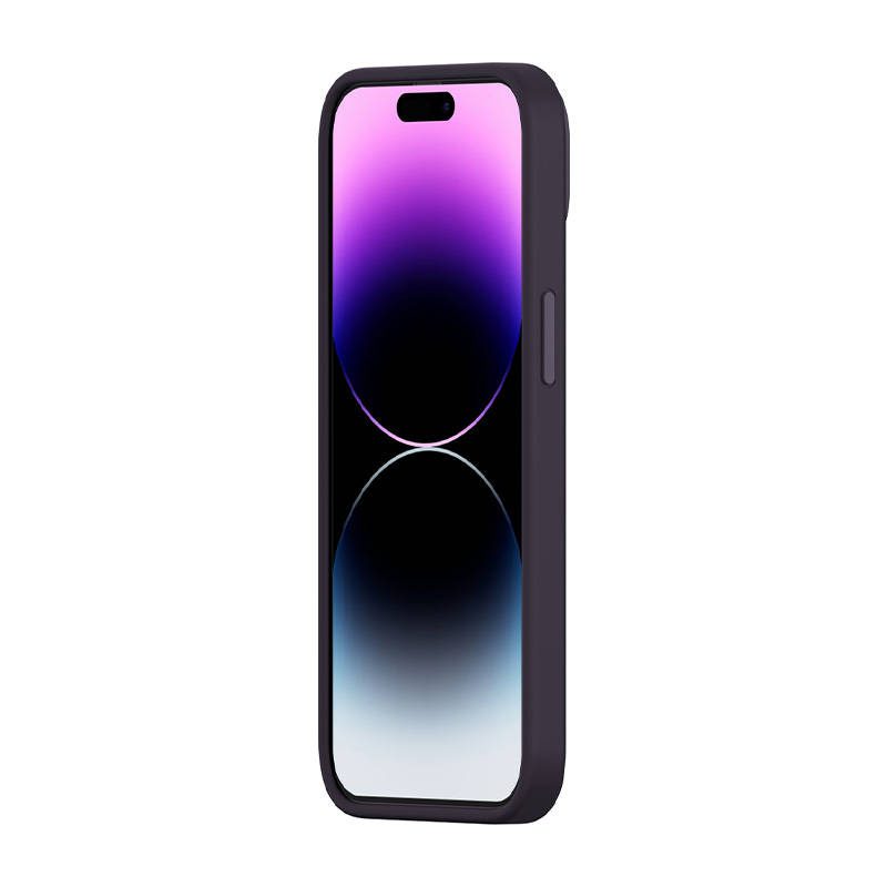 Baseus Liquid Silica Gel Case for iPhone 14 Pro (Elderberry)+ tempered glass + cleaning kit - Image 5