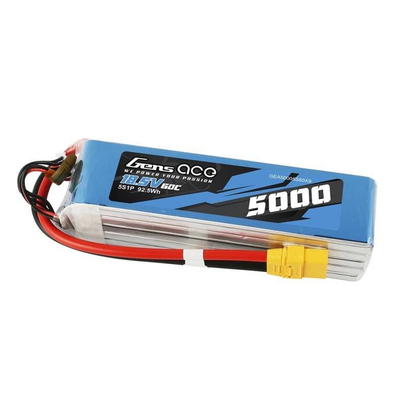 Akumulator LiPo Gens Ace Bashing 5000mAh 18.5V 60C 5S1P - XT90 - Image 2