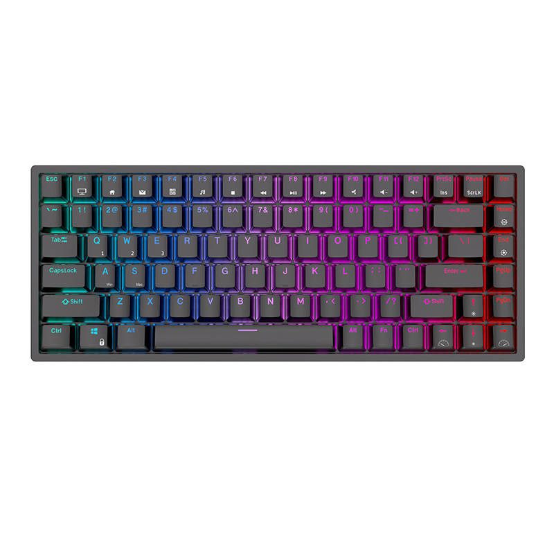 Royal Kludge RK84 RGB Mechanical Keyboard, Red switch (black) (QWERTY)