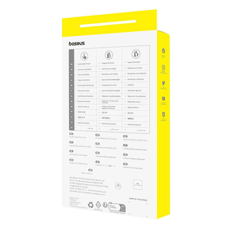 Magnetic Phone Case for iPhone 15 Plus Baseus Fauxther Series (Black) - Image 4