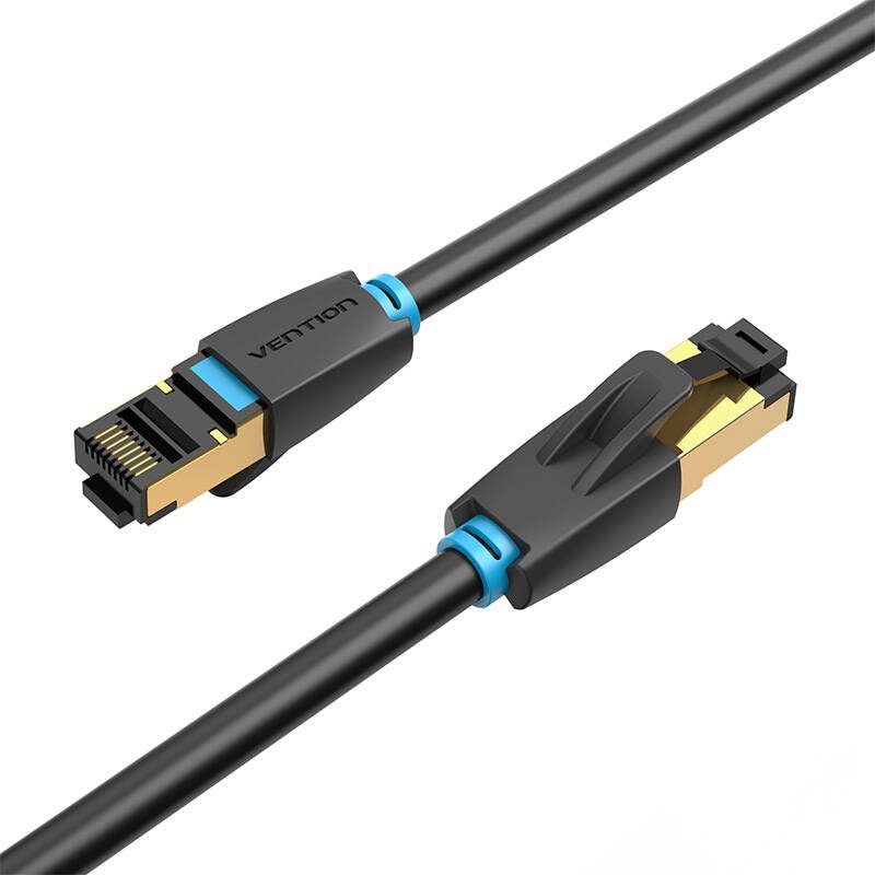 Network Cable CAT8 SFTP Vention IKABJ RJ45 Ethernet 40Gbps 5m Black - Image 3