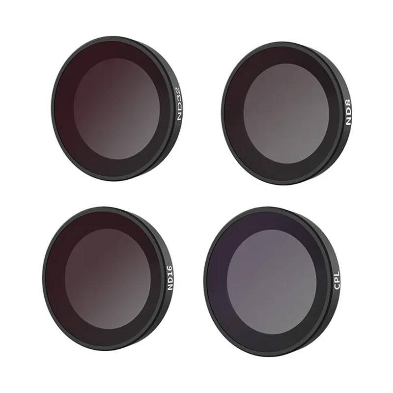 Set of 4 CPL/ND8/ND16/ND32 Telesin filters for Insta360 GO 2/3 camera