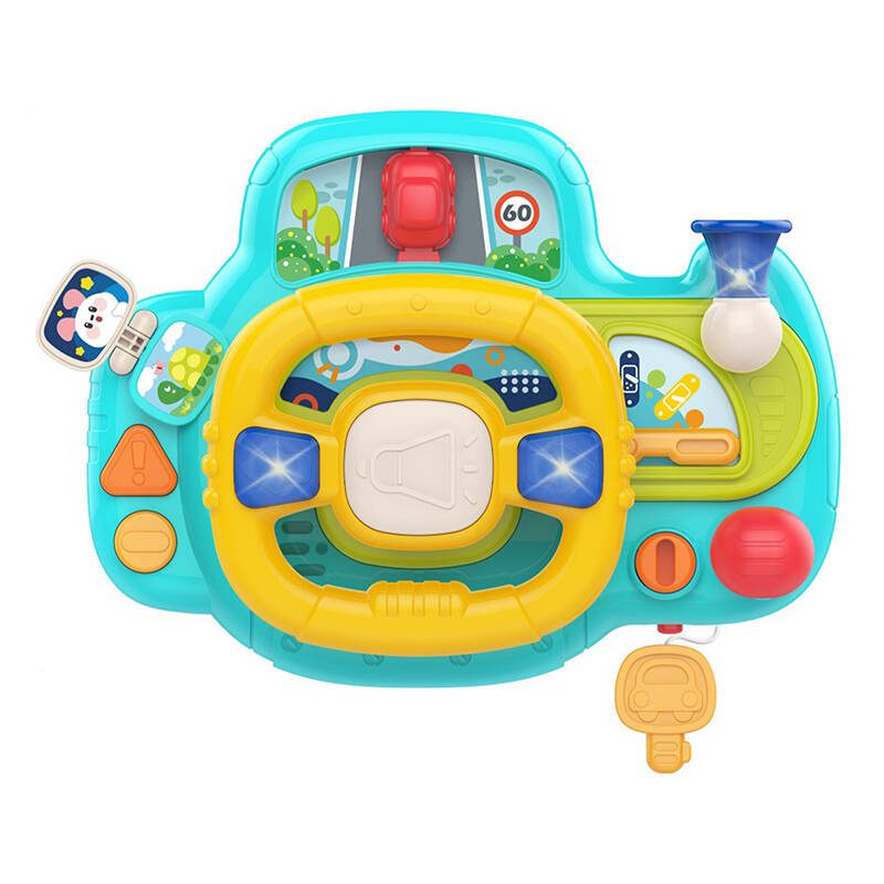 Interactive steering wheel for children (blue) Huanger HE0541 - Image 2