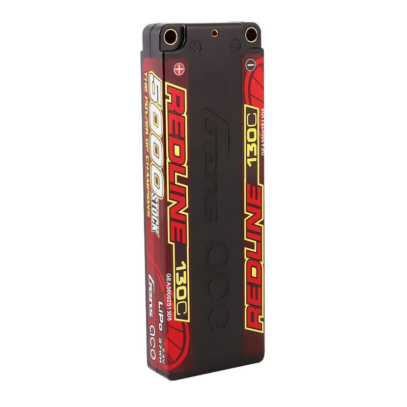 Gens ace Redline Series 5000mAh 7.4V 130C 2S1P HardCase 56# HV Lipo Battery - Image 4
