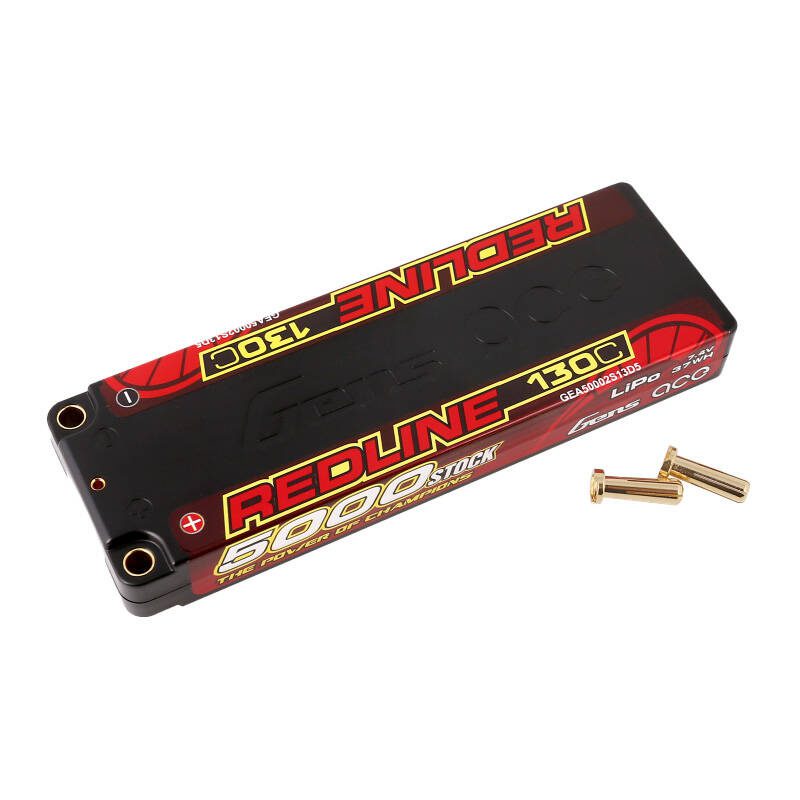 Gens ace Redline Series 5000mAh 7.4V 130C 2S1P HardCase 56# HV Lipo Battery - Image 3