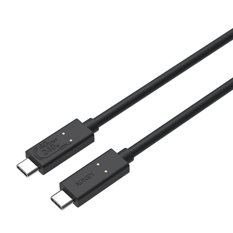 USB-C to USB-C Cable Aukey, CB-TCC241, 240W, 0.8m (black) - Image 2