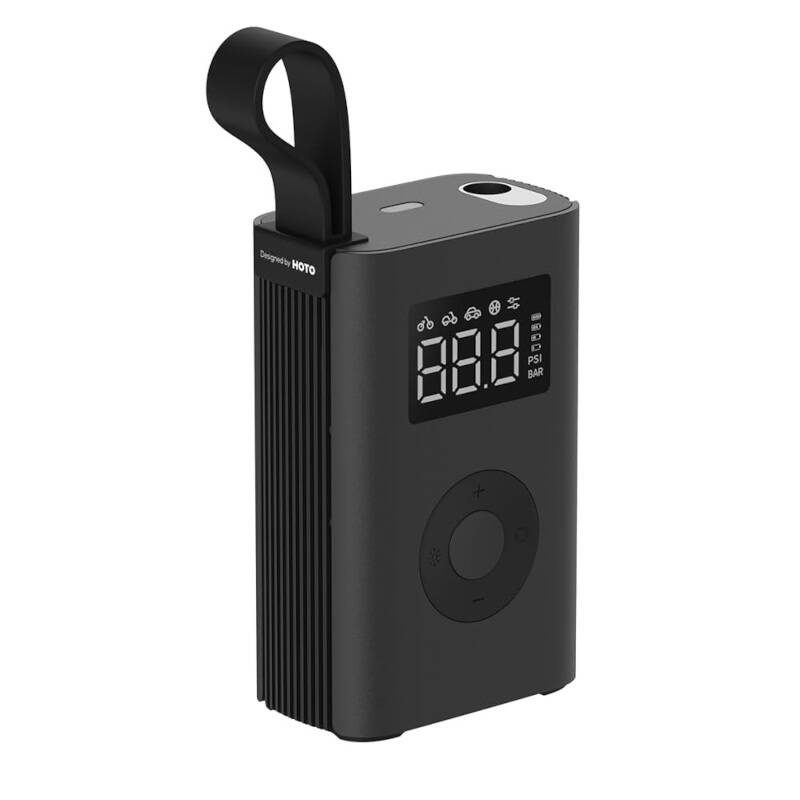 Portable compressor, electric pump HOTO QWCQA001 (10.3 bar, 150 PSI, 2000mAh) - Image 2