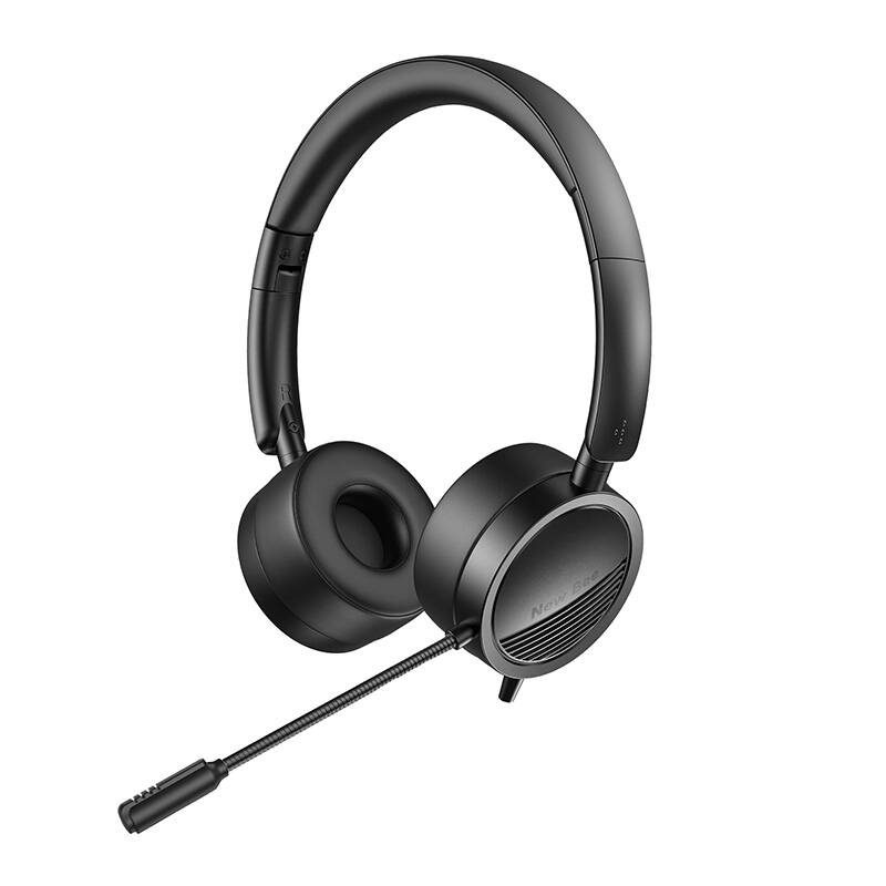 Wired headphones with microphone New Bee NB-H360 (black) - Image 2