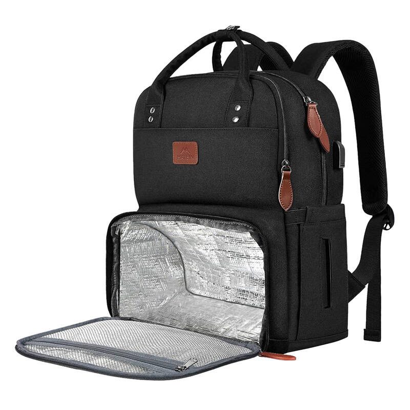Laptop Backpack / Lunch Bag 15.6'' Matein 1162 USB Black - Image 2