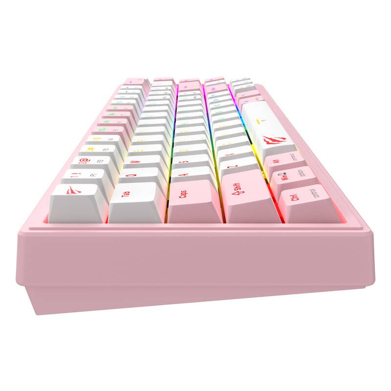 Havit KB874L RGB (pink and white) mechanical gaming keyboard (QWERTY) - Image 5