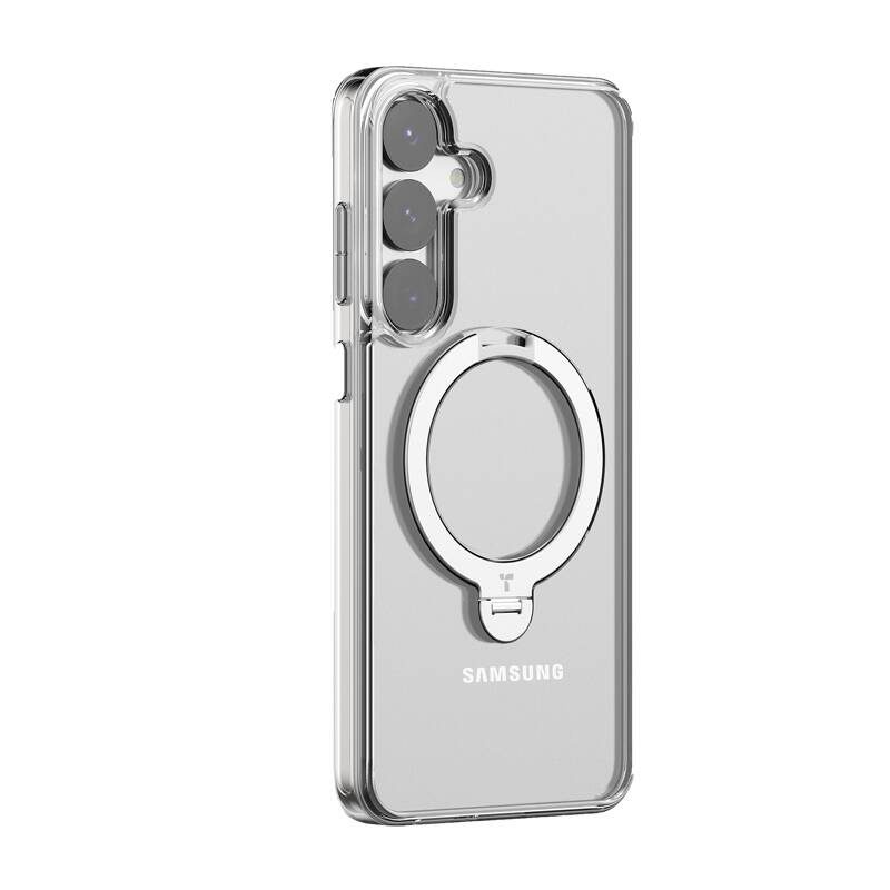 Torras Ostand Spin Series phone case for Samsung S25 (transparent) - Image 2