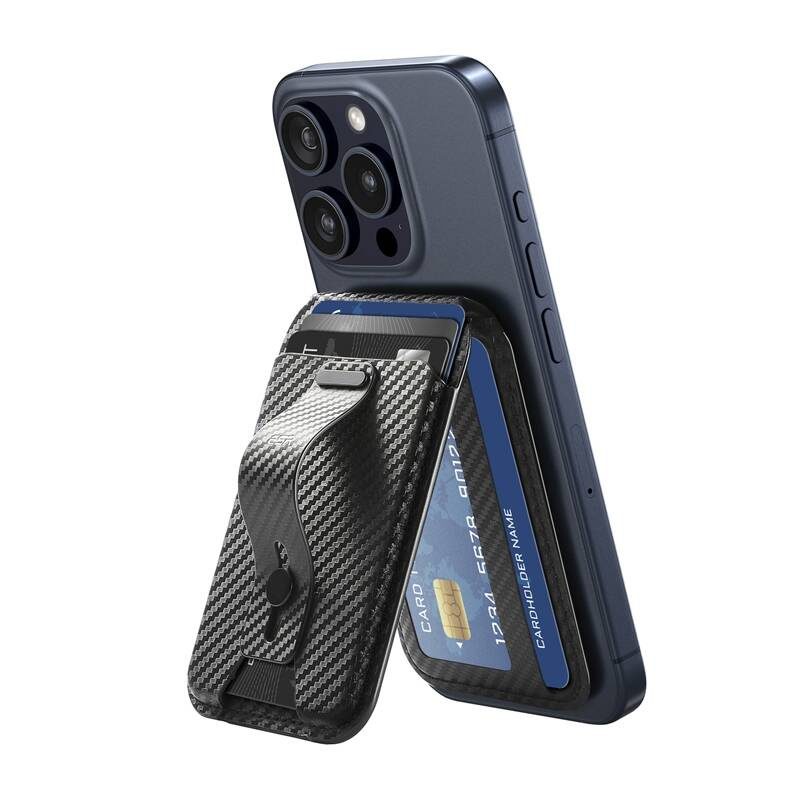 ESR magnetic wallet with stand function (carbon fiber) - Image 2
