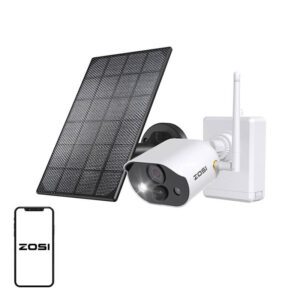 Outdoor IP camera with solar panel ZOSI C306Pro WiFi 3MP IP66