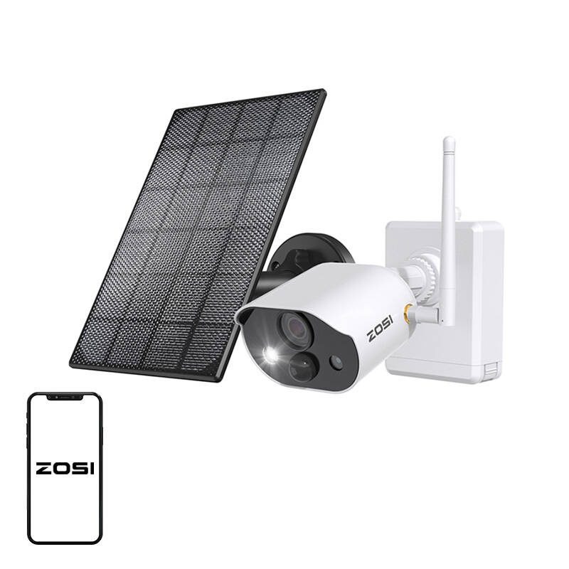 Outdoor IP camera with solar panel ZOSI C306Pro WiFi 3MP IP66