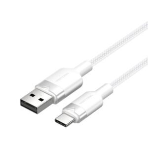 USB 2.0 A to USB-C 3A cable Vention CTNWH 2M (white)