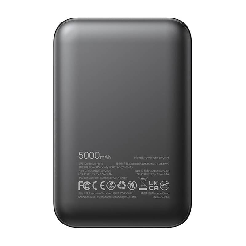 Joyroom Powerbank JR-PBF13; 2.4A LED, 5000mAh (black) - Image 3