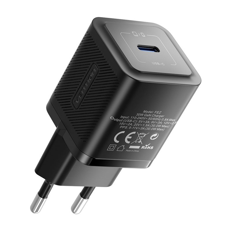 Vention FEZW0-EU USB-C GaN power charger (30W) (black) - Image 3