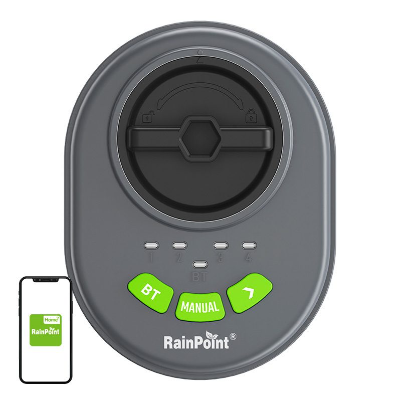 RainPoint 4-zone sprinkler controller with app, Bluetooth