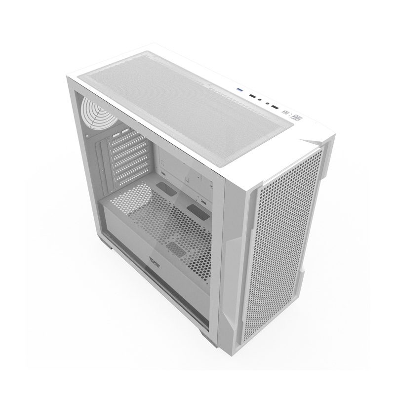 Darkflash DS900 Mesh computer case without fans (White) - Image 4
