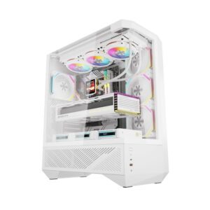 Darkflash DY460 computer case (White) + 4 ARGB fans