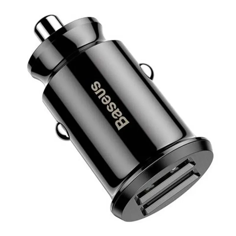 Baseus Grain Car Charger 2x USB 5V 3.1A (black) - Image 2