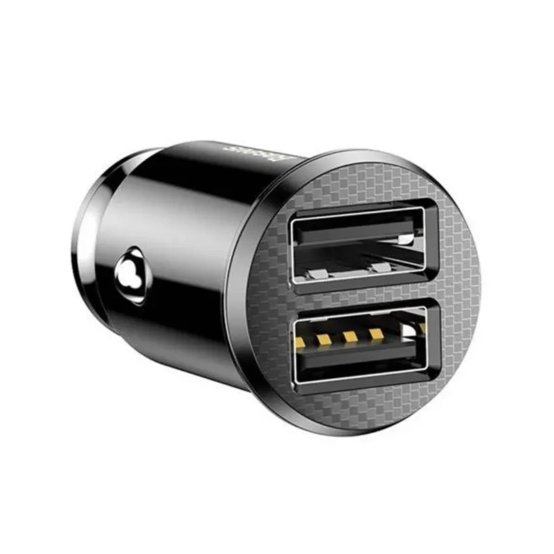 Baseus Grain Car Charger 2x USB 5V 3.1A (black) - Image 3