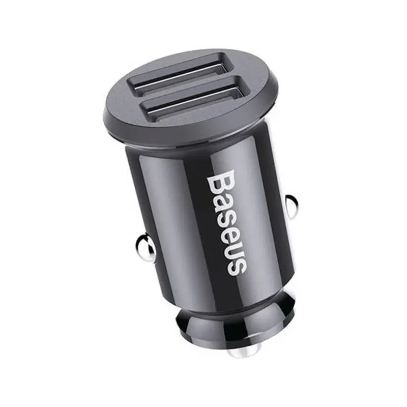 Baseus Grain Car Charger 2x USB 5V 3.1A (black) - Image 4