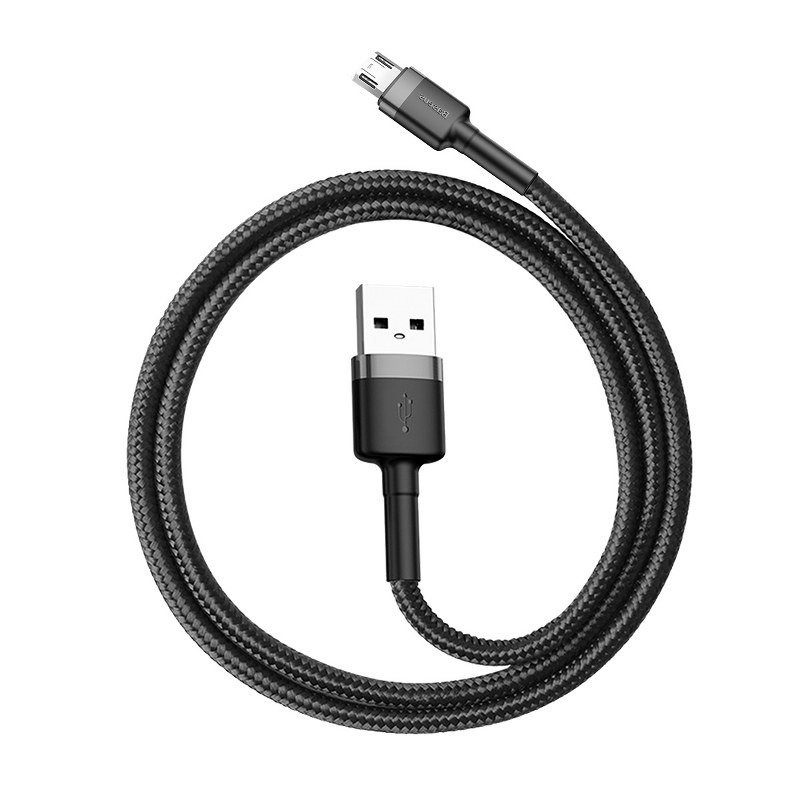 Baseus Cafule Micro USB cable 2.4A 1m (Gray + Black) - Image 3