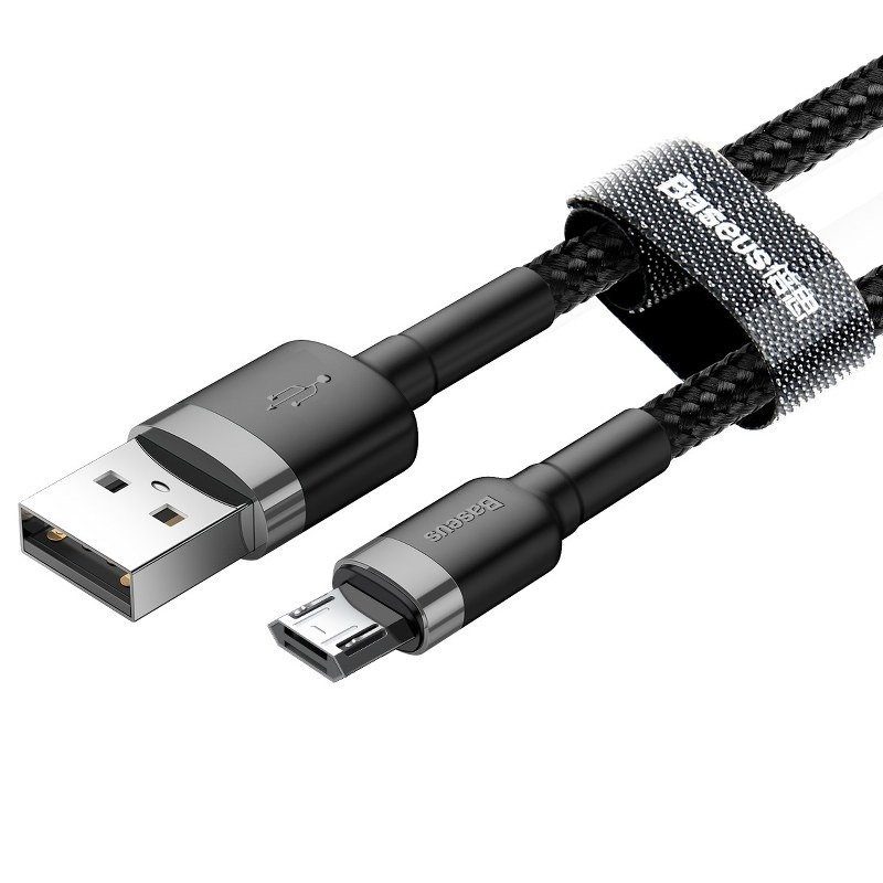 Baseus Cafule Micro USB cable 2.4A 1m (Gray + Black) - Image 2