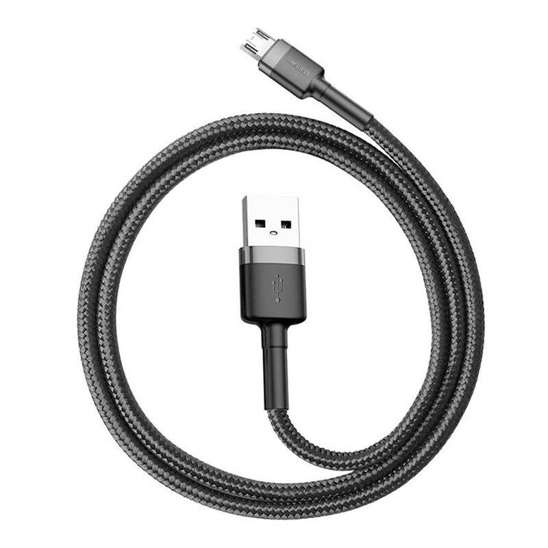 Baseus Cafule Micro USB cable 1.5A 2m (Gray + Black) - Image 2