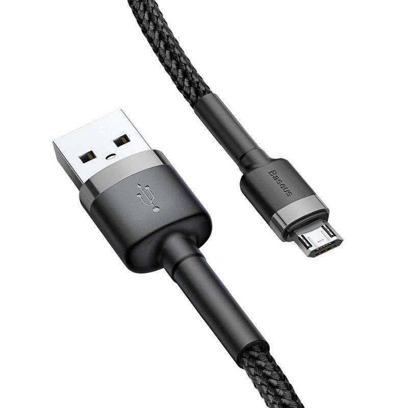 Baseus Cafule Micro USB cable 1.5A 2m (Gray + Black) - Image 3