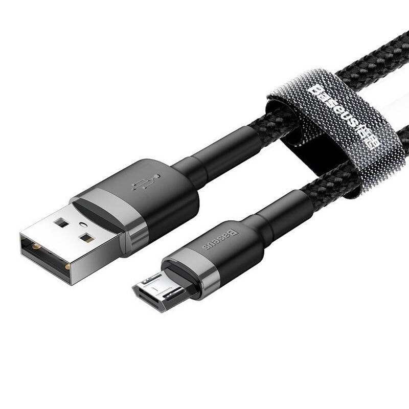 Baseus Cafule Micro USB cable 1.5A 2m (Gray + Black) - Image 5