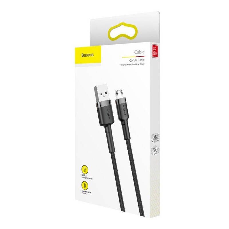 Baseus Cafule Micro USB cable 1.5A 2m (Gray + Black) - Image 6