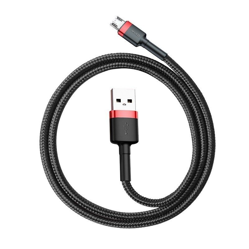 Baseus Cafule Micro USB cable 1.5A 2m (Red+Black) - Image 3