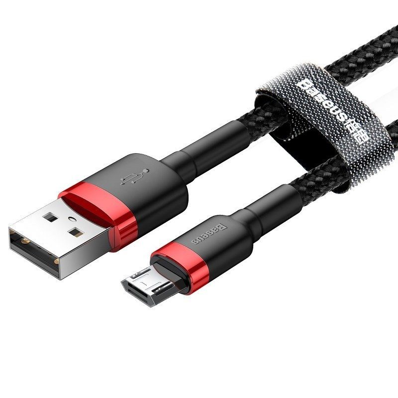 Baseus Cafule Micro USB cable 1.5A 2m (Red+Black) - Image 2