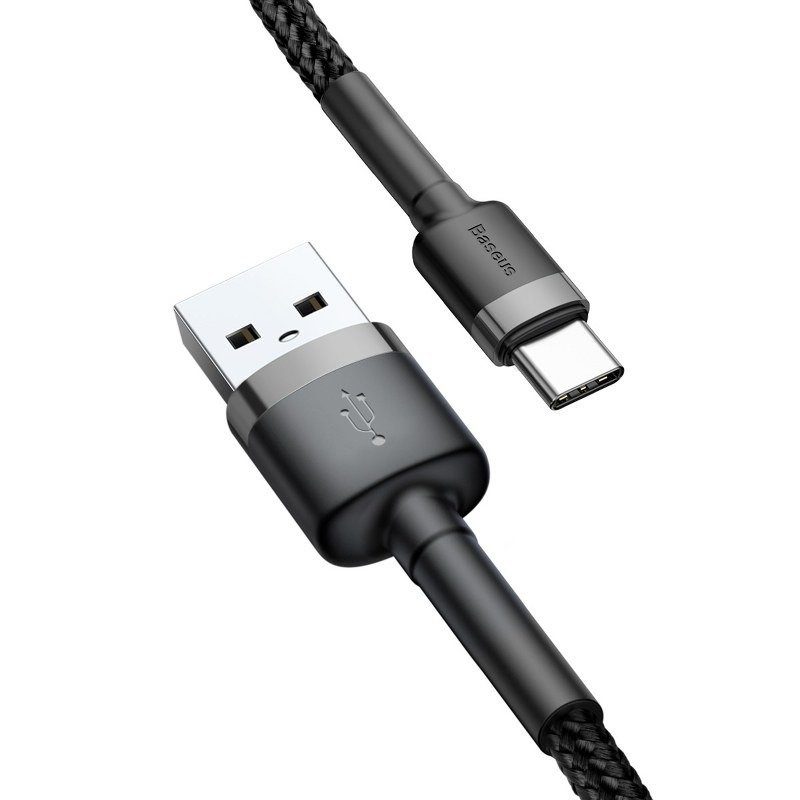 Baseus Cafule cable USB-C 3A 1m (Gray+Black) - Image 4