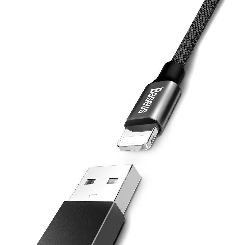 Baseus Yiven Lightning Cable 120cm 2A - Black - Image 2