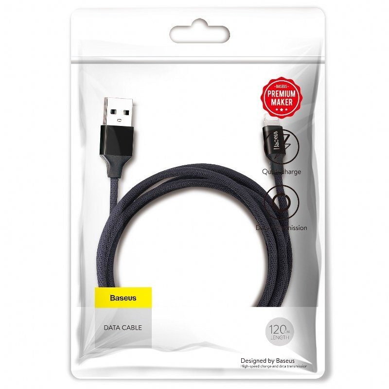 Baseus Yiven Lightning Cable 120cm 2A - Black - Image 6
