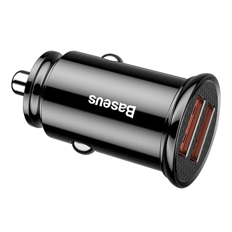 Baseus Circular 2xUSB QC3.0 5A 30W car charger (black) - Image 6