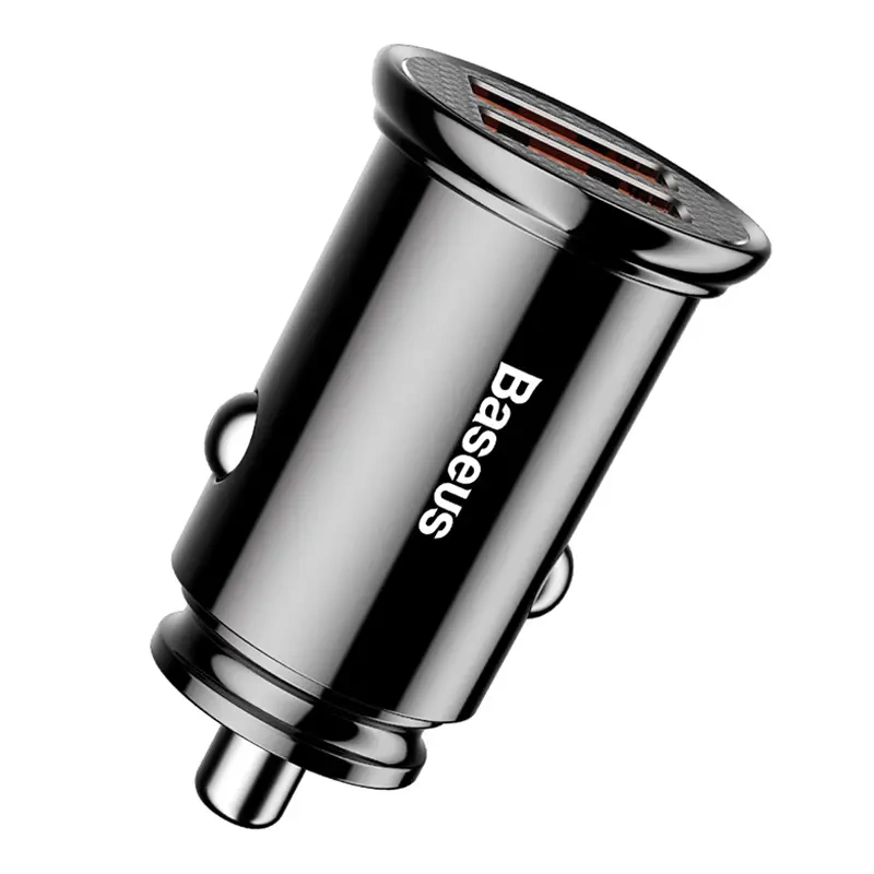 Baseus Circular 2xUSB QC3.0 5A 30W car charger (black) - Image 3