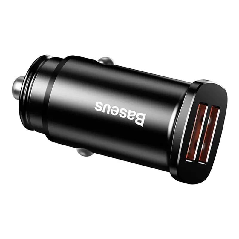 Baseus Square Car Charger 2xUSB QC3.0 5A 30W (black) - Image 4
