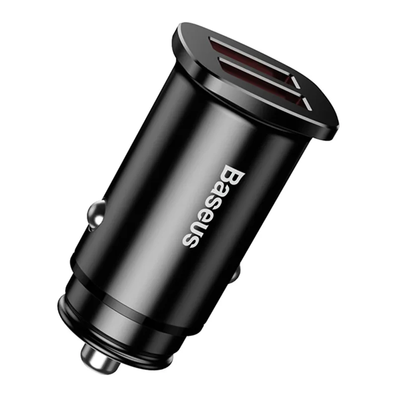 Baseus Square Car Charger 2xUSB QC3.0 5A 30W (black) - Image 2