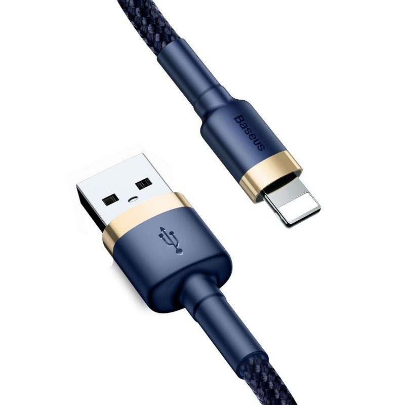 Baseus Cafule Lightning cable 1.5A 2m (Gold+Dark blue) - Image 2