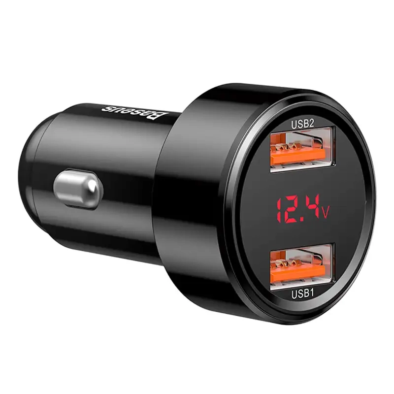 Baseus Magic Car Charger 2x USB QC 3.0 45W (black) - Image 5