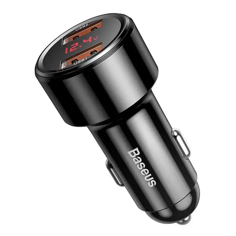 Baseus Magic Car Charger 2x USB QC 3.0 45W (black) - Image 4
