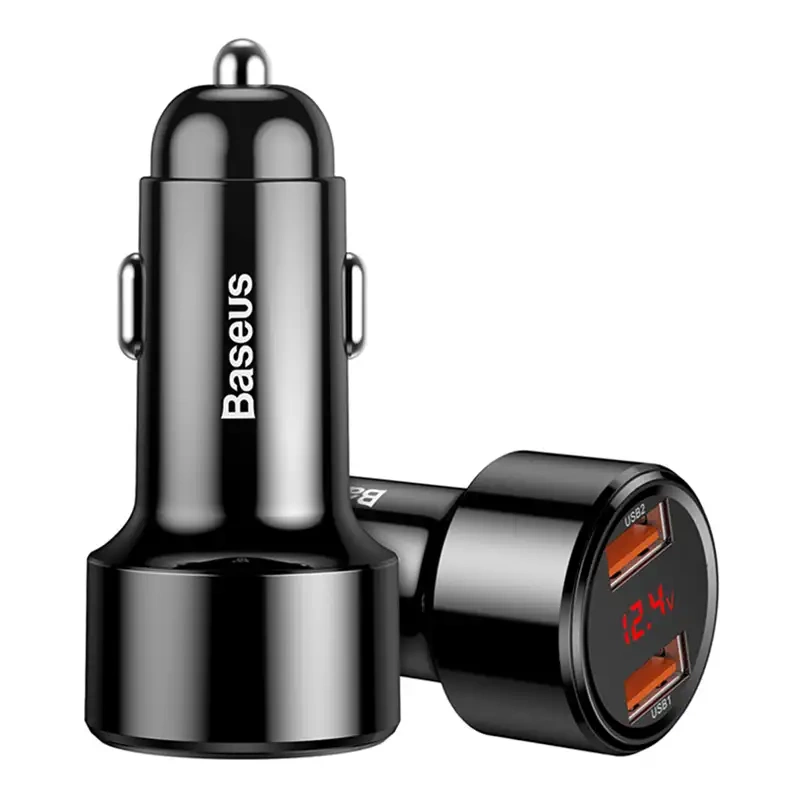 Baseus Magic Car Charger 2x USB QC 3.0 45W (black) - Image 2