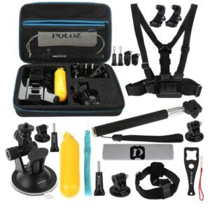 Puluz set of 20 accessories for sports cameras (including Osmo Action 5 Pro) PKT11
