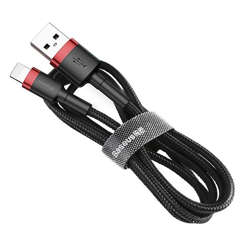 Baseus Cafule USB Lightning Cable 2,4A 0,5m (Red+Black) - Image 3