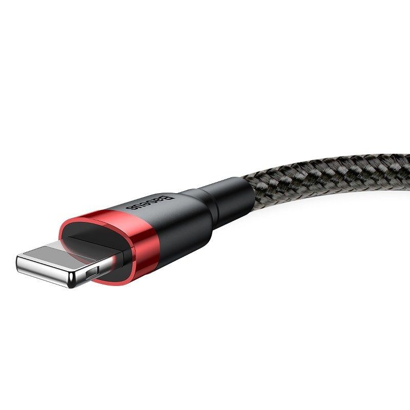 Baseus Cafule USB Lightning Cable 2.4A 1m (Red+Black) - Image 4
